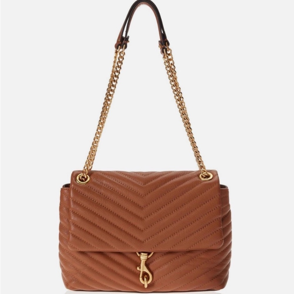 Rebecca Minkoff Tan Chevron Shoulder Bag